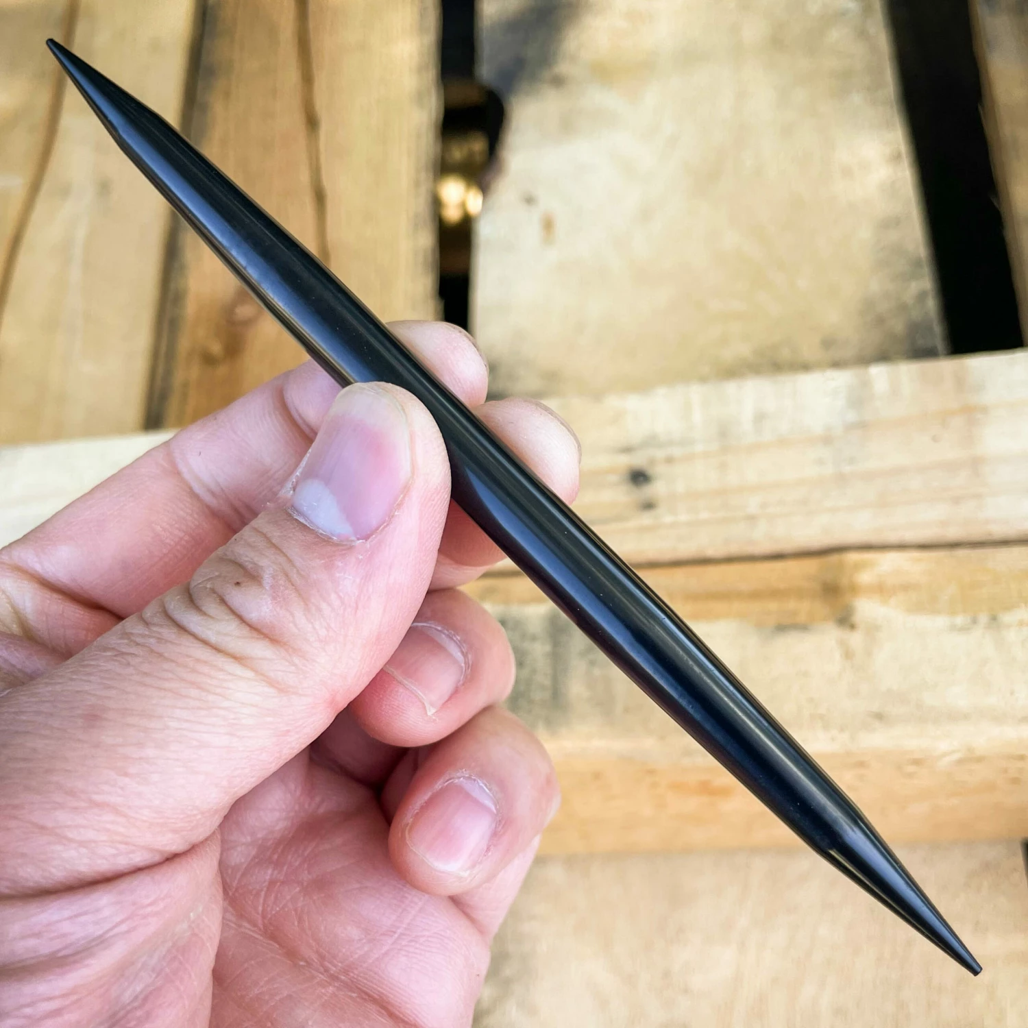 Tactical 6" 3pc Black Steel SPIKE Quill Throwing Knife Set W/ Wrist Strap Sheath 5 Tactical 6" 3pc Black Steel SPIKE Quill Throwing Knife Set W/ Wrist Strap Sheath - Image 3