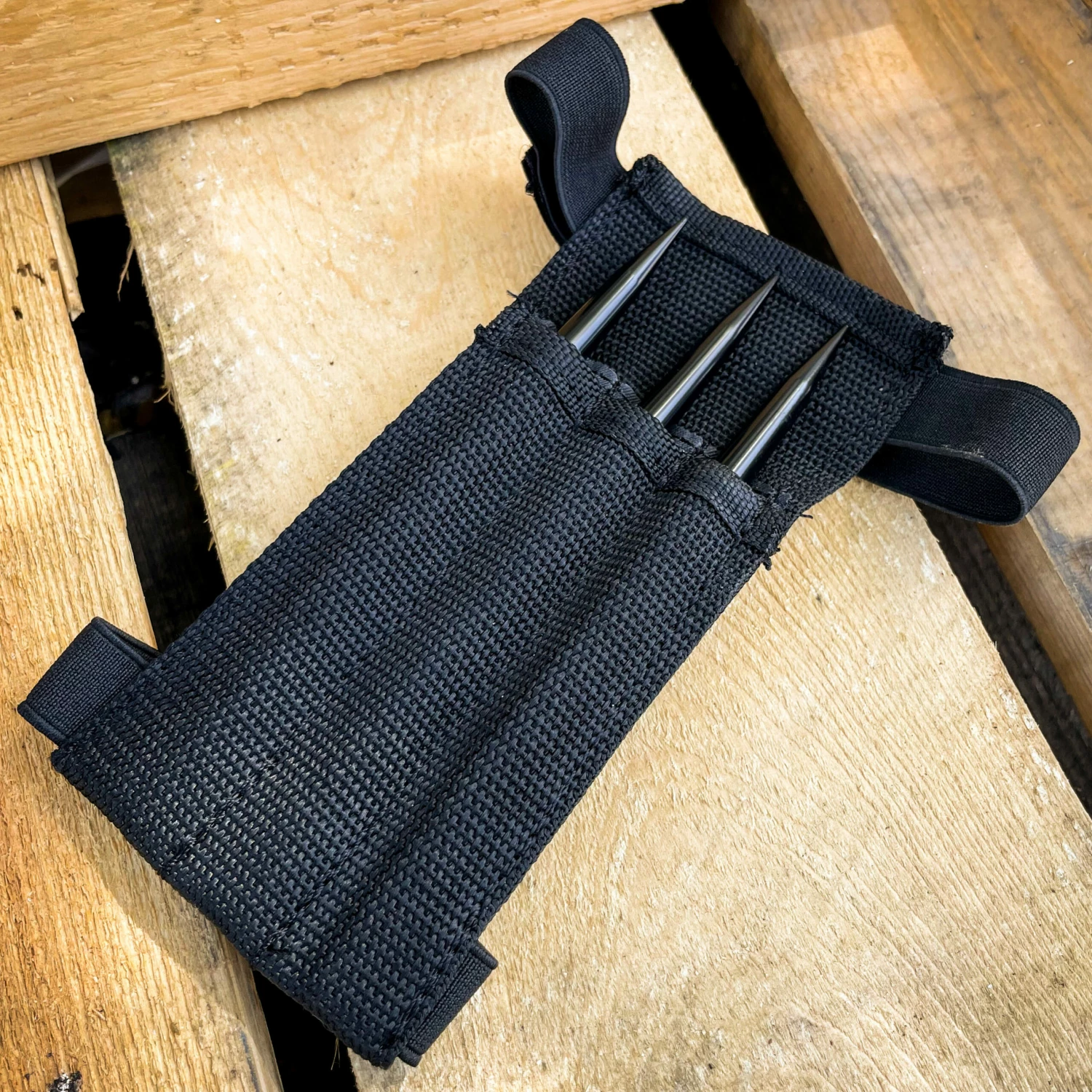 Tactical 6" 3pc Black Steel SPIKE Quill Throwing Knife Set W/ Wrist Strap Sheath 7 Tactical 6" 3pc Black Steel SPIKE Quill Throwing Knife Set W/ Wrist Strap Sheath - Image 5