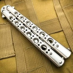 Butterfly Balisong Trainer Knife Training Dull Tool Stainless Metal Practice NEW -WE KNIFE Sales blade addict butterfly knife butterfly balisong trainer knife training dull tool stainless metal practice new 15507334037592