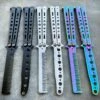 Practice BALISONG METAL BUTTERFLY Assorted Trainer Knife BLADE Comb Brush NEW -WE KNIFE Sales blade addict butterfly knife practice balisong metal butterfly assorted trainer knife blade comb brush new 28560278290631