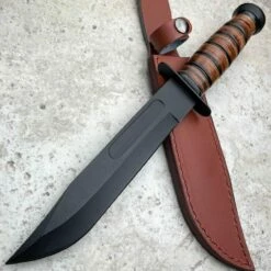12" Military Tactical WWII COMBAT Fixed Blade Survival Hunting KNIFE W/ Sheath