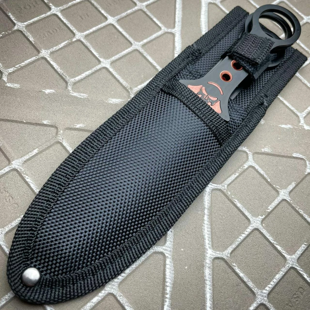 3PC 7.5" Ninja Fixed Blade Tactical Skull Naruto Kunai Throwing Knife Mix Set 5 3PC 7.5" Ninja Fixed Blade Tactical Skull Naruto Kunai Throwing Knife Mix Set - Image 3