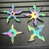 4PC Ninja Throwing Knife Rainbow Set -WE KNIFE Sales blade addict knives 4pc ninja throwing knife rainbow set 37014815801558