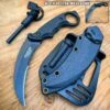 7.25" Military COMBAT Karambit FIXED BLADE KNIFE W Hard Sheath + Fire Starter -WE KNIFE Sales blade addict knives 7 25 military combat karambit fixed blade knife w hard sheath fire starter 30691158884551