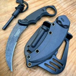7.25" Military COMBAT Karambit FIXED BLADE KNIFE W Hard Sheath + Fire Starter 15 7.25" Military COMBAT Karambit FIXED BLADE KNIFE W Hard Sheath + Fire Starter -WE KNIFE Sales blade addict knives 7 25 military combat karambit fixed blade knife w hard sheath fire starter 30691170320583
