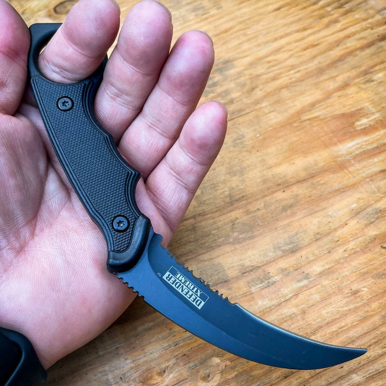 7.25" Military COMBAT Karambit FIXED BLADE KNIFE W Hard Sheath + Fire Starter 5 7.25" Military COMBAT Karambit FIXED BLADE KNIFE W Hard Sheath + Fire Starter - Image 3