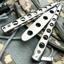 METAL High Quality Practice BUTTERFLY DULL BLADE FOLDING BALISONG TRAINER KNIFE -WE KNIFE Sales blade addict knives metal high quality practice butterfly dull blade folding balisong trainer knife 31059332071623
