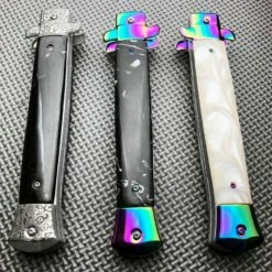 Classic Gentleman Italian Stiletto OTF Rainbow Damascus Style 14 Classic Gentleman Italian Stiletto OTF Rainbow Damascus Style -WE KNIFE Sales blade addict pocket knives classic gentleman italian stiletto otf rainbow damascus style 15507092013144