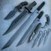 9PC Black Tactical Fixed Blade Sword Machete Axe Hatchet Karambit Knife Set 1 9PC Black Tactical Fixed Blade Sword Machete Axe Hatchet Karambit Knife Set -WE KNIFE Sales blade addict tactical set 9pc black tactical fixed blade sword machete axe hatchet karambit knife set 29031780024519