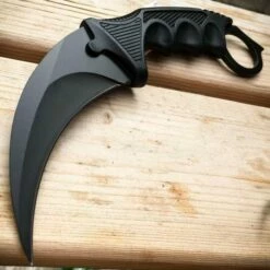 9PC Black Tactical Fixed Blade Sword Machete Axe Hatchet Karambit Knife Set -WE KNIFE Sales blade addict tactical set 9pc black tactical fixed blade sword machete axe hatchet karambit knife set 29031808303303