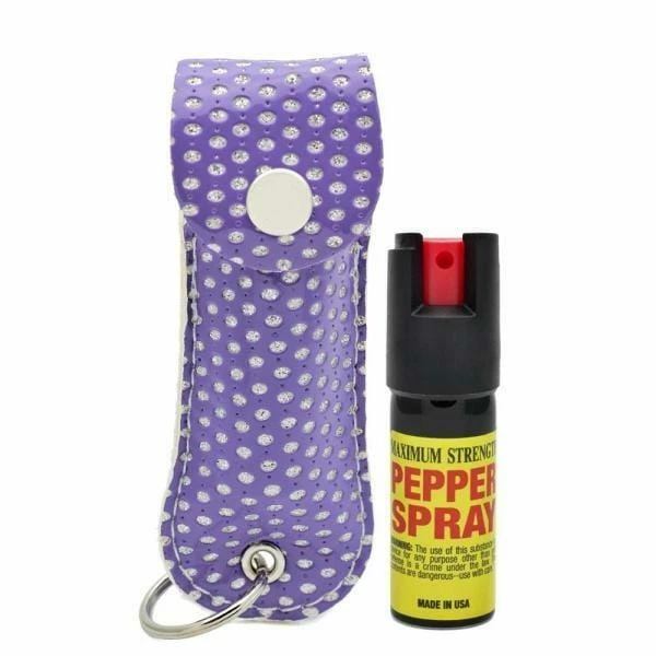 TACTICAL STUN GUN FLASHLIGHT + POCKET KNIFE + PEPPER SPRAY PURPLE SELF DEFENSE 8 TACTICAL STUN GUN FLASHLIGHT + POCKET KNIFE + PEPPER SPRAY PURPLE SELF DEFENSE - Image 6
