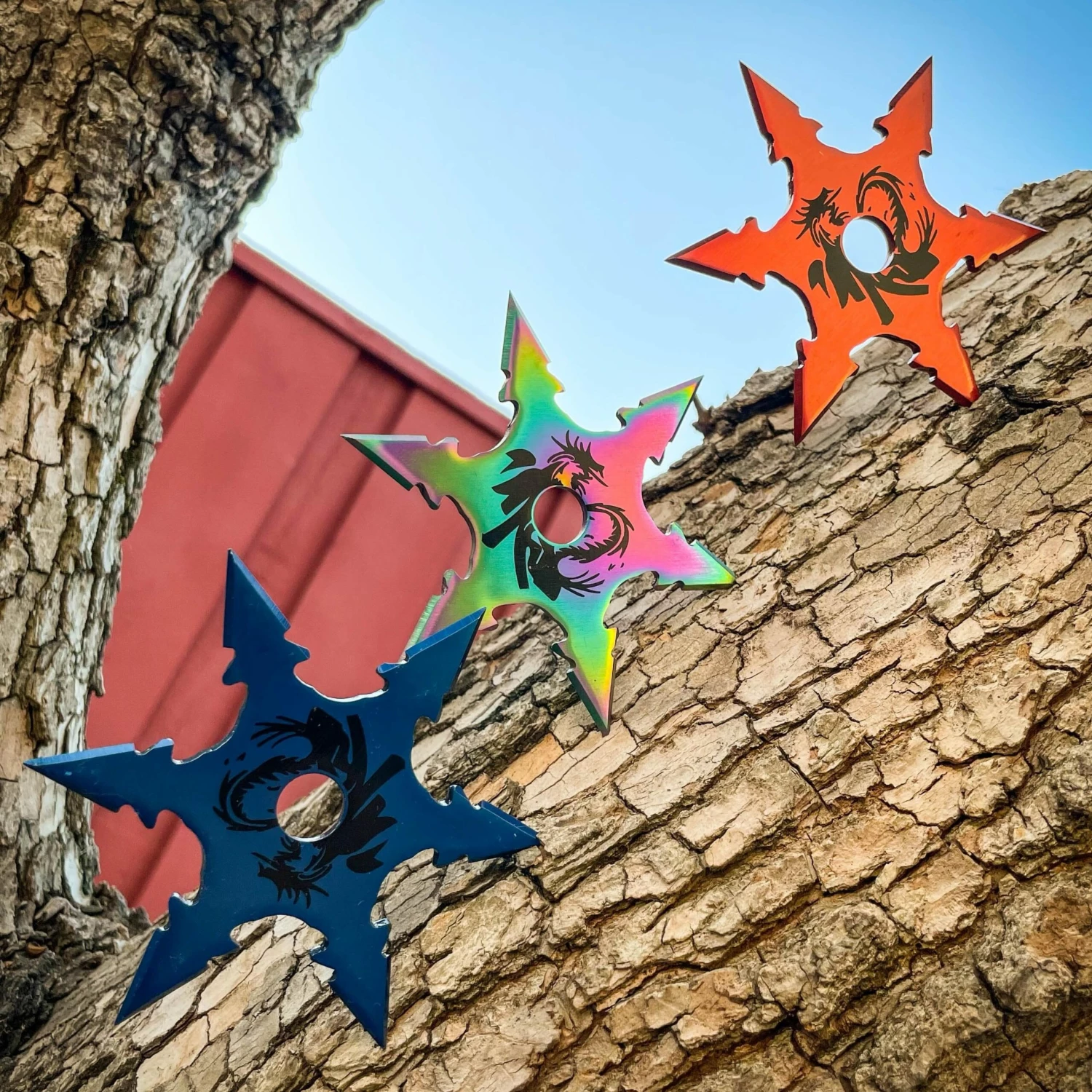 3 PC Set Ninja Throwing Stars Anime Shuriken Knife Blade Six-Sided 8 3 PC Set Ninja Throwing Stars Anime Shuriken Knife Blade Six-Sided - Image 6