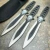 3PC 7.5" Ninja Fixed Blade Tactical Skull Head Naruto Kunai Throwing Knife Set -WE KNIFE Sales blade addict throwing knives 3pc 7 5 ninja fixed blade tactical skull head naruto kunai throwing knife set 28562016829639