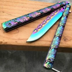 8.75" Fantasy Chain Tactical Balisong Butterfly Knife 21 8.75" Fantasy Chain Tactical Balisong Butterfly Knife -WE KNIFE Sales bladeaddictknives butterfly knife 8 75 fantasy chain tactical balisong butterfly knife 15249595957336