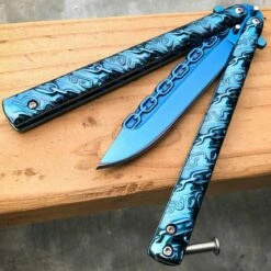 8.75" Fantasy Chain Tactical Balisong Butterfly Knife 23 8.75" Fantasy Chain Tactical Balisong Butterfly Knife -WE KNIFE Sales bladeaddictknives butterfly knife 8 75 fantasy chain tactical balisong butterfly knife 15249597694040