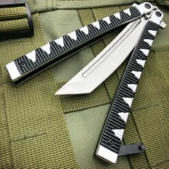 9.5" Samurai Japanese Style Tanto Blade Balisong Butterfly Knife 15 9.5" Samurai Japanese Style Tanto Blade Balisong Butterfly Knife -WE KNIFE Sales bladeaddictknives butterfly knife 9 5 samurai japanese style tanto blade balisong butterfly knife 15249593729112