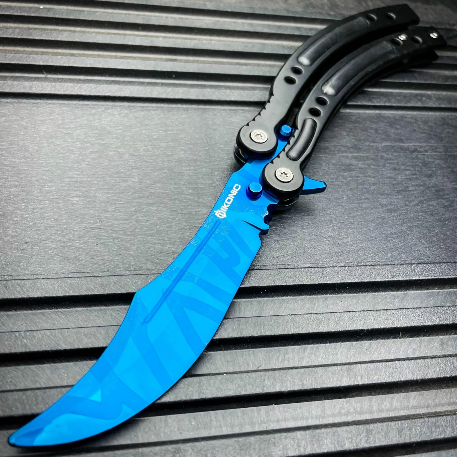 CSGO Butterfly Balisong Trainer - Blue Slaughter 3 CSGO Butterfly Balisong Trainer - Blue Slaughter