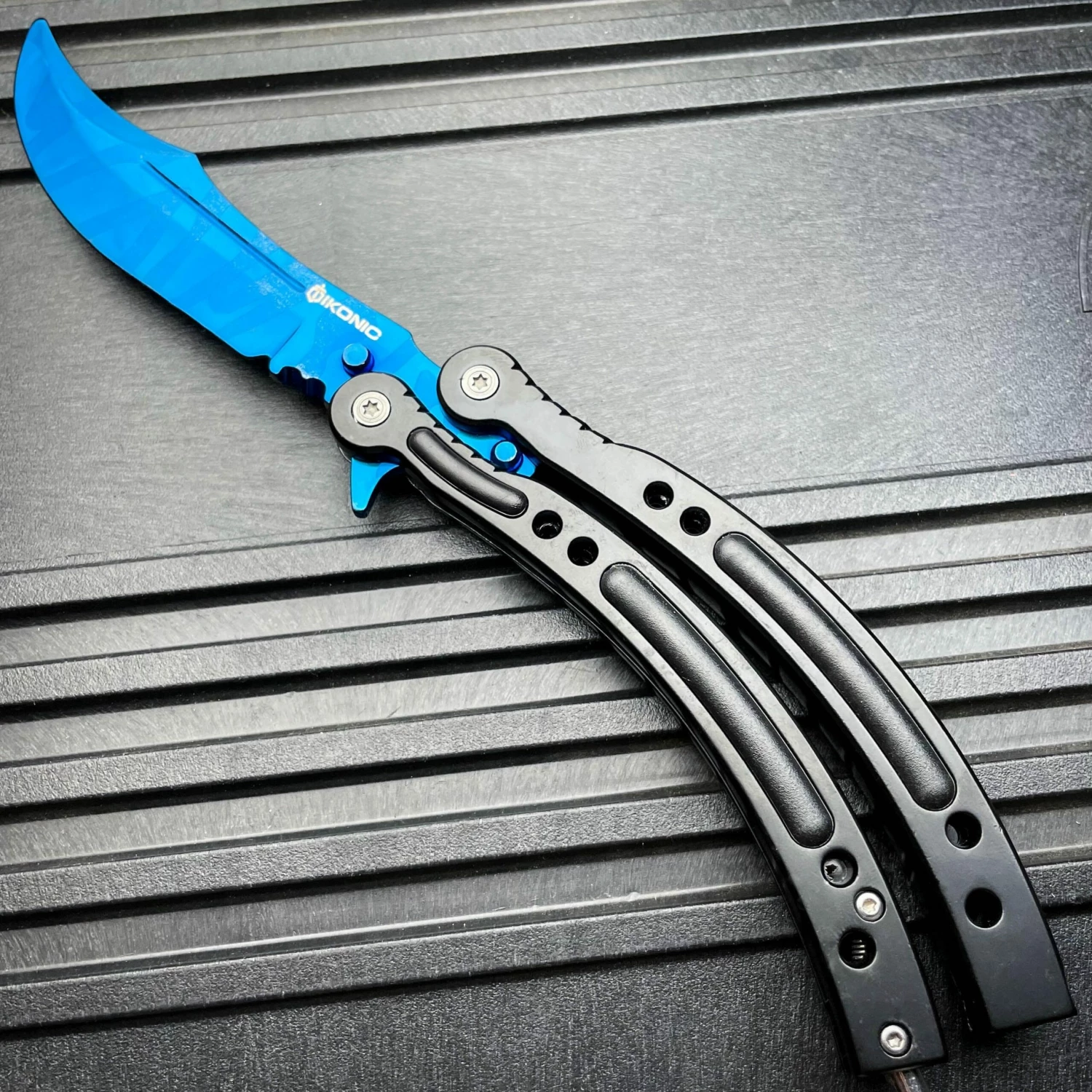 CSGO Butterfly Balisong Trainer - Blue Slaughter 6 CSGO Butterfly Balisong Trainer - Blue Slaughter - Image 4
