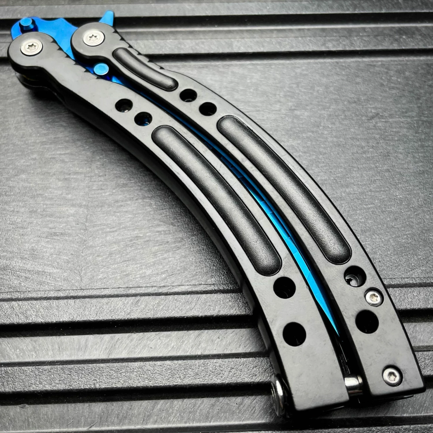 CSGO Butterfly Balisong Trainer - Blue Slaughter 5 CSGO Butterfly Balisong Trainer - Blue Slaughter - Image 3
