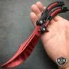 CSGO Butterfly Balisong Trainer - Red Slaughter -WE KNIFE Sales bladeaddictknives butterfly knife csgo butterfly balisong trainer red slaughter 314653376539
