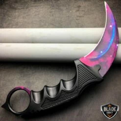 4 PC Black Galaxy Gut Hook Fixed Blade Bayonet FLIPPER Knife Karambit -WE KNIFE Sales bladeaddictknives csgo 4 pc black galaxy gut hook fixed blade bayonet flipper knife karambit 1668327702555