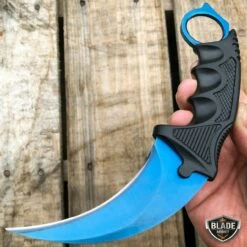 7.5" CSGO Karambit Combat Knife Fixed Blade Hawkbill Neck Doppler NEW -WE KNIFE Sales bladeaddictknives csgo blue fade 7 5 csgo karambit combat knife fixed blade hawkbill neck doppler new 6662130171992