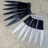 12PC Ninja Tactical Throwing Knife Set Black Silver 2 12PC Ninja Tactical Throwing Knife Set Black Silver -WE KNIFE Sales bladeaddictknives throwing knives 12pc ninja tactical throwing knife set black silver 324317380635