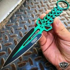 2 PC Double 8" Ninja Tactical Skull Combat Naruto Kunai Throwing Knives -WE KNIFE Sales bladeaddictknives throwing knives 2 pc double 8 ninja tactical skull combat naruto kunai throwing knives 12786958237784