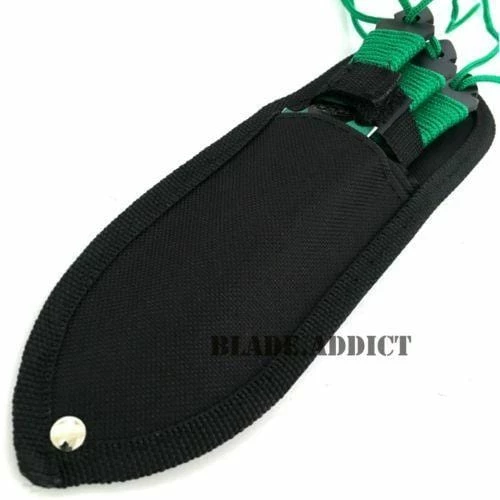3PC Green Kunai Throwing Knives 5 3PC Green Kunai Throwing Knives - Image 3