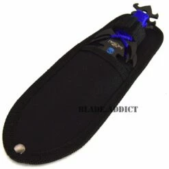 3Pc Kunai Throwing Knife Set W/Sheath BLUE -WE KNIFE Sales bladeaddictknives throwing knives 3pc kunai throwing knife set w sheath blue 324140040219