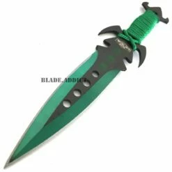 3Pc NINJA Kunai Throwing Knife Set W/Sheath GREEN 8 3Pc NINJA Kunai Throwing Knife Set W/Sheath GREEN -WE KNIFE Sales bladeaddictknives throwing knives 3pc ninja kunai throwing knife set w sheath green 324133158939