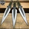 3PC NINJA Naruto Tactical Army Hunting Kunai THROWING KNIFE SET W/ Sheath