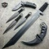 N/A 6PC BLACK TACTICAL FLASH SALE SET -WE KNIFE Sales n a tactical set 6pc black tactical flash sale set 13712004317272