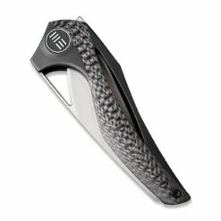 WEKNIFE ÆternA Flipper Knife Titanium Handle With Carbon Fiber Inlay (3.28" M390 Blade) 918D -WE KNIFE Sales weknife aeterna flipper knife titanium handle with carbon fiber inlay 328 m390 blade 918d 178227