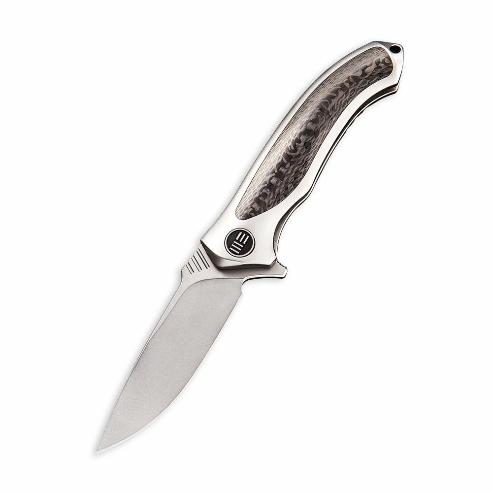 WEKNIFE Anodyne Flipper Knife Titanium Handle With Carbon Fiber Inlay (2.35" CPM S35VN Blade) 914A 5 WEKNIFE Anodyne Flipper Knife Titanium Handle With Carbon Fiber Inlay (2.35" CPM S35VN Blade) 914A - Image 3