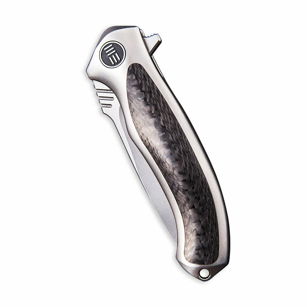 WEKNIFE Anodyne Flipper Knife Titanium Handle With Carbon Fiber Inlay (2.35" CPM S35VN Blade) 914A 7 WEKNIFE Anodyne Flipper Knife Titanium Handle With Carbon Fiber Inlay (2.35" CPM S35VN Blade) 914A - Image 5