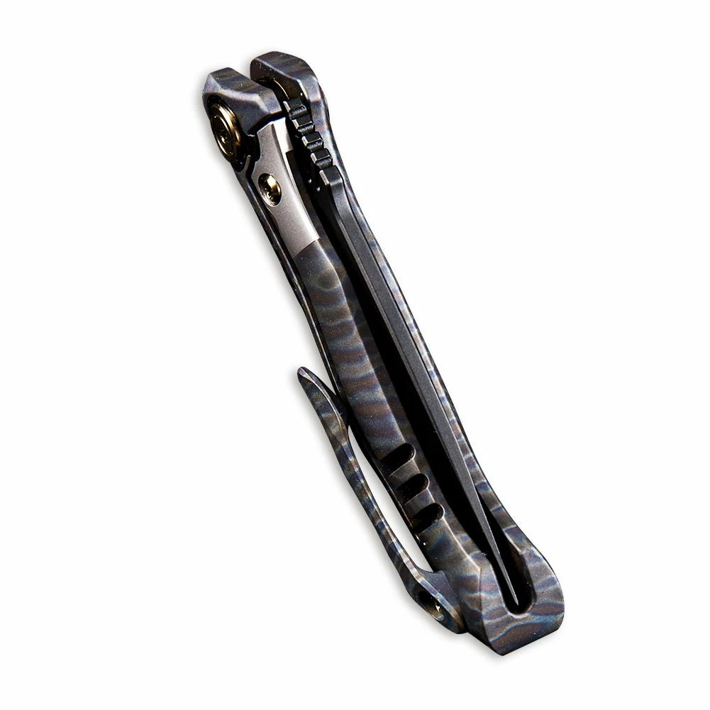 WEKNIFE Anodyne Flipper Knife Titanium Handle With Carbon Fiber Inlay (2.35" CPM S35VN Blade) 914B 9 WEKNIFE Anodyne Flipper Knife Titanium Handle With Carbon Fiber Inlay (2.35" CPM S35VN Blade) 914B - Image 7