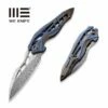 WEKNIFE Arrakis Flipper Knife Titanium Handle (3.45" Damasteel Balde) 906DS-1 -WE KNIFE Sales weknife arrakis flipper knife titanium handle 345 damasteel balde 906ds 1 117012