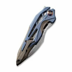 WEKNIFE Arrakis Flipper Knife Titanium Handle (3.45" Damasteel Balde) 906DS-1 -WE KNIFE Sales weknife arrakis flipper knife titanium handle 345 damasteel balde 906ds 1 454138