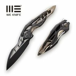 WEKNIFE Arrakis Flipper Knife Titanium Handle With Carbon Fiber Inlay (3.45" M390 Blade) 906CF-B