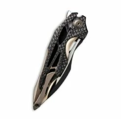 WEKNIFE Arrakis Flipper Knife Titanium Handle With Carbon Fiber Inlay (3.45" M390 Blade) 906CF-B 8 WEKNIFE Arrakis Flipper Knife Titanium Handle With Carbon Fiber Inlay (3.45" M390 Blade) 906CF-B -WE KNIFE Sales weknife arrakis flipper knife titanium handle with carbon fiber inlay 345 m390 blade 906cf b 151294