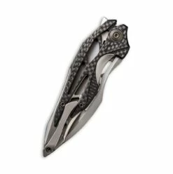 WEKNIFE Arrakis Flipper Knife Titanium Handle With Carbon Fiber Inlay (3.45" M390 Blade) 906CF-C -WE KNIFE Sales weknife arrakis flipper knife titanium handle with carbon fiber inlay 345 m390 blade 906cf c 457765