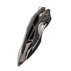 WEKNIFE Arrakis Flipper Knife Titanium Handle With Carbon Fiber Inlay (3.45" M390 Blade) 906CF-D -WE KNIFE Sales weknife arrakis flipper knife titanium handle with carbon fiber inlay 345 m390 blade 906cf d 262061