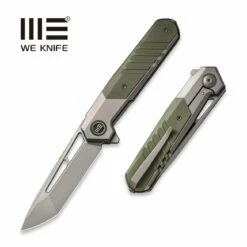 WEKNIFE Arsenal Flipper Knife Titanium Handle With G10 Integral Spacer (3.56" CPM 20CV Blade) WE20073-1