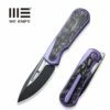 WEKNIFE Baloo Flipper Knife Titanium Handle With Carbon Fiber Inlay (3.31" CPM 20CV) WE21033-3 -WE KNIFE Sales weknife baloo flipper knife titanium handle with carbon fiber inlay 331 cpm 20cv we21033 3 824303