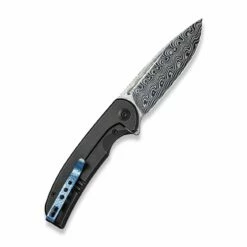WEKNIFE Beacon Flipper Knife Titanium Handle (3.48" Damasteel Blade) WE20061B-DS1 -WE KNIFE Sales weknife beacon flipper knife titanium handle 348 hakkapella damasteel blade we20061b ds1 394584