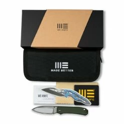 WEKNIFE Big Banter Thumb Stud Knife G10 Handle (3.69" CPM 20CV Blade) WE21045-3 -WE KNIFE Sales weknife big banter natural g10 handle 369 black stonewashed cpm 20cv blade we21045 3 556104
