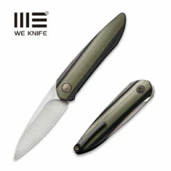 WEKNIFE Black Void Opus Front Flipper Knife Titanium Handle With G10 Inlay (2.84" CPM 20CV Blade) 2010V-2