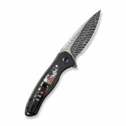WE KNIFE Sales -WE KNIFE Sales weknife button lock kitefin flipper knife black titanium handle with nebula fat carbon fiber inlay 322 fafnir damasteel blade we19002n ds1 533862