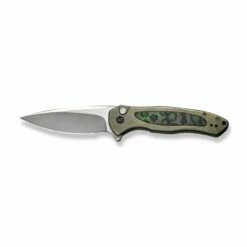 WEKNIFE Button Lock Kitefin Flipper Knife Green Titanium Handle With Jungle Wear Fat Carbon Fiber Inlay (3.22" Hand Polished Satin CPM 20CV Blade) WE19002N-2 -WE KNIFE Sales weknife button lock kitefin flipper knife green titanium handle with jungle wear fat carbon fiber inlay 322 hand polished satin cpm 20cv blade we19002n 2 386680